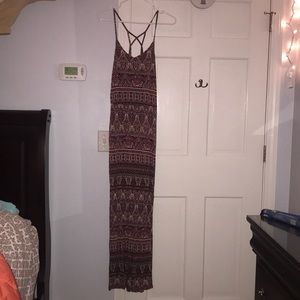 Tribal print, maxi dress, size xs